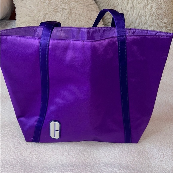 Clinique Purple Canvas Totes with Spacious Design - Picture 5 of 6